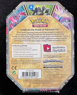 POKEMON 2016 TIN SHINY KALOS XERNEAS EX Tin NICE SEALED - Image 4