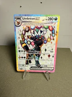2025 POKEMON SVP EN-SV BLACK STAR PROMO 176 UMBREON EX PRISMATIC EVOLUTIONS - Image 1