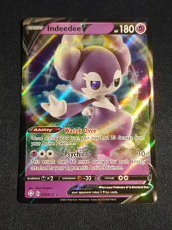Pokemon 2x Indeedee V 039/072 Holo Ultra Rare Shining Fates NM - Image 1