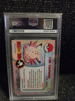 PSA 10 2000 Pokemon Game Topps Chrome ClefableTV Rare Base Series 1 GEM MINT - Image 2