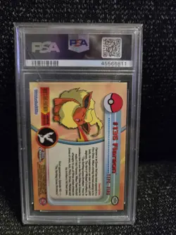 PSA 10 2000 Pokemon Game Topps Chrome Flareon TV Rare Base Set Series 2 GEM MINT - Image 2