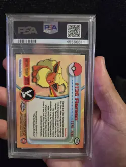 PSA 10 2000 Pokemon Game Topps Chrome Flareon TV Rare Base Set Series 2 GEM MINT - Image 4