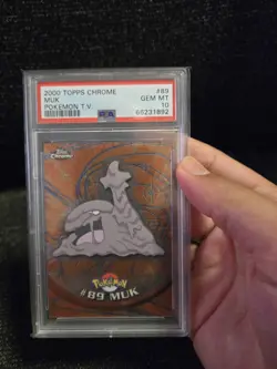 PSA 10 2000 Pokemon Game Topps Chrome Muk TV Rare Base Set Series 2 GEM MINT - Image 3