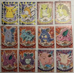 1999 Pokemon Topps Series 1 TV Animation Edition Base Set Complete Collection - Image 3