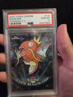 PSA 10 2000 Pokemon Game Topps Chrome Magikarp TV Rare Base Series 2 GEM MINT - Image 3