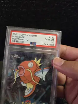 PSA 10 2000 Pokemon Game Topps Chrome Magikarp TV Rare Base Series 2 GEM MINT - Image 5