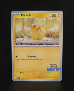 Pokemon: Pikachu SVP214 - 2024 Illustration Contest Black Star Promo - Image 1