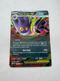 Mega Gengar ex 056/094 Me02: Phantasmal Flames Holo for sale online - Image 1