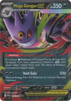 Mega Gengar ex 056/094 Me02: Phantasmal Flames Holo for sale online - Image 3