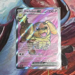 Dachsbun ex 160/142 Full Art Sv07: Stellar Crown Holo Pokemon TCG - Image 1