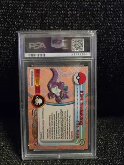 PSA 10 2000 Pokemon Game Topps Chrome Nidoking TV Rare Base Series 1 GEM MINT - Image 2