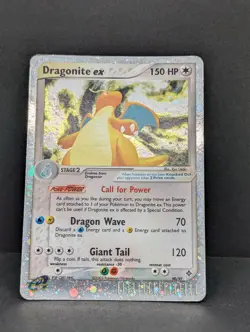 Dragonite ex 90/97 Dragon Holo Ultra Rare Pokemon TCG Nintendo e-reader MP+ - Image 3
