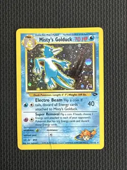 Misty's Golduck - 12/132 - Gym Challenge Holo - DMG / HP English Pokemon - Image 1