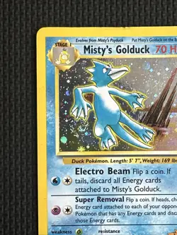 Misty's Golduck - 12/132 - Gym Challenge Holo - DMG / HP English Pokemon - Image 2