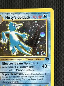 Misty's Golduck - 12/132 - Gym Challenge Holo - DMG / HP English Pokemon - Image 3