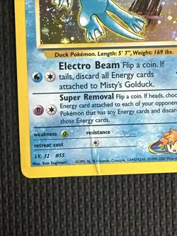 Misty's Golduck - 12/132 - Gym Challenge Holo - DMG / HP English Pokemon - Image 5