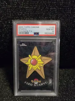 PSA 10 2000 Pokemon Game Topps Chrome Staryu TV Rare Base Set Series 2 GEM MINT - Image 1