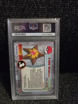 PSA 10 2000 Pokemon Game Topps Chrome Staryu TV Rare Base Set Series 2 GEM MINT - Image 2