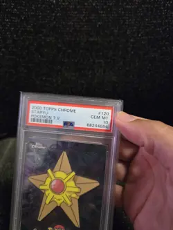 PSA 10 2000 Pokemon Game Topps Chrome Staryu TV Rare Base Set Series 2 GEM MINT - Image 5