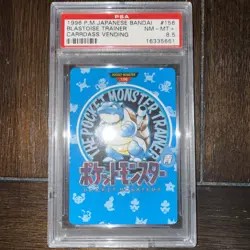 PSA8.5 Blastoise Trainer 1996 Pokemon Japanese Bandai Carddass Vending # 156 - Image 1