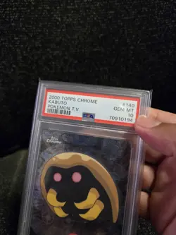 PSA 10 2000 Pokemon Game Topps Chrome Kabuto TV Rare Base Set Series 2 GEM MINT - Image 5