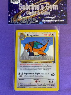 Dragonite Wb Gold Stamp First Movie 5 Black Star Promo Rare Pokemon Card - Image 1