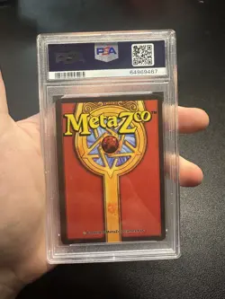 2021 MetaZoo Cryptid Nation Pin Club Series 1 Mothman Holo Promo Card #1 PSA 10 - Image 2