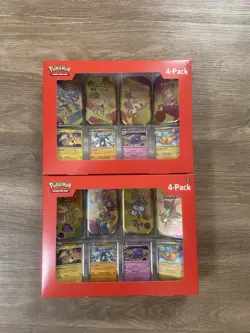 2 Pokemon 4 Mini Tins + 4 Promo Cards Bundle - 151 Sam's Club Exclusive - Image 1