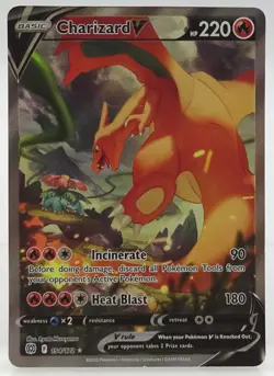 Basic Charizard V Alternate Full Art Brilliant Stars Holo Pokemon TCG Card - Image 1