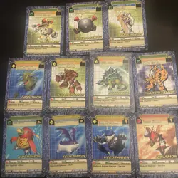 VINTAGE 2001 Digimon Digi Battle Cards (Lot Of 11) (NM/LP) - Image 1