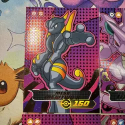 4 Blue Pokedex Shadow Cards W/Charizard Gold Holo Textured Peru NON TCG Pokemon - Image 2