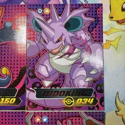 4 Blue Pokedex Shadow Cards W/Charizard Gold Holo Textured Peru NON TCG Pokemon - Image 3