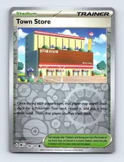 Town Store SV03: Obsidian Flames Common Reverse Holo 196/197 NM/LP Pokemon Cards - Image 1