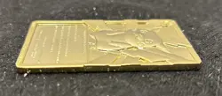 PIKACHU Pokemon 23K Gold Plated Trading Card 1999 Burger King Limited Edition - Image 4
