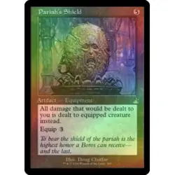 FOIL PARIAH'S SHIELD (RETRO FRAME) X4 Ravnica Remastered Magic MTG MINT CARD - Image 1