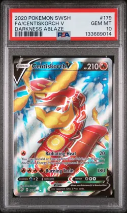 Pokemon Centiskorch V Full Art Darkness Ablaze #179 Graded Card PSA 10 - Image 1
