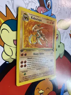 Kabutops 24/62 1st Edition Rare Non-Holo Fossil Set Pokemon Card MP/LP - Image 2