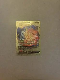 Charizard V 508HP Gold Foil Custom Display Pokemon Card 🔥 Collector Showcase ✨ - Image 1