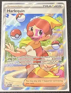 Pokemon TCG Harlequin 163/086 Full Art Ultra Rare Holo Card Sv: White Flare - Image 1