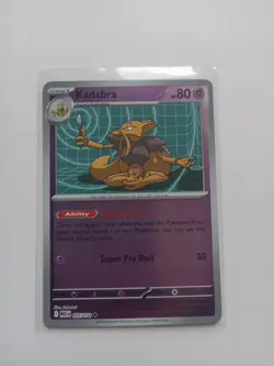 Kadabra 055/132 Reverse Holo Mega Evolution NM Pokemon Card - Image 1