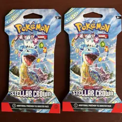 Pokemon TCG Sealed Stellar Crown Scarlet & Violet Booster Card Packs *Lot of 4* - Image 3