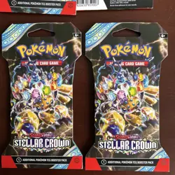 Pokemon TCG Sealed Stellar Crown Scarlet & Violet Booster Card Packs *Lot of 4* - Image 5