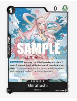 x4 Shirahoshi OP05-082 One Piece Card Game - Image 1
