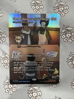 MTG Foil Avatar The Mechanist, Tactical Tinkerer (Lita) TLE 004 Borderless NM - Image 1