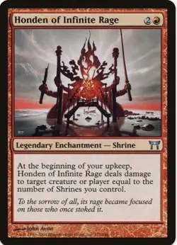 1 x Honden of Infinite Rage - Champions of Kamigawa - LP - MTG - Image 1