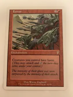 MTG - Fervor - 7th Edition - NM - Free Shipping! - Image 1