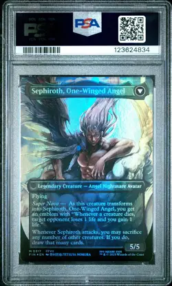 4834 Sephiroth Fabled One-Winged Angel 2025 MTG Final Fantasy #0317 Foil PSA 10 - Image 2