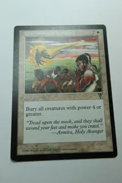 MTG Retribution of the Meek x1- -Visions-Mod/Hvy Play - Image 1