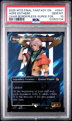3134 Hope Estheim 2025 MTG Final Fantasy #0541 Surge Foil PSA 10 - Image 1