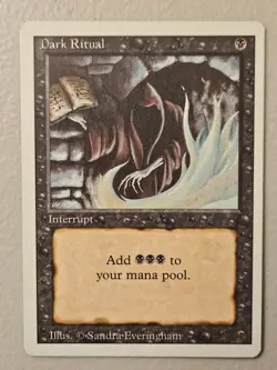 MTG | Dark Ritual | Common | (NM) Revised - Image 1
